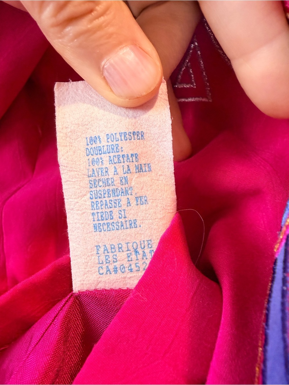 City Girl Hot Pink Embroidered Button-Front Jacket Size Large Petite - Picture 7 of 8